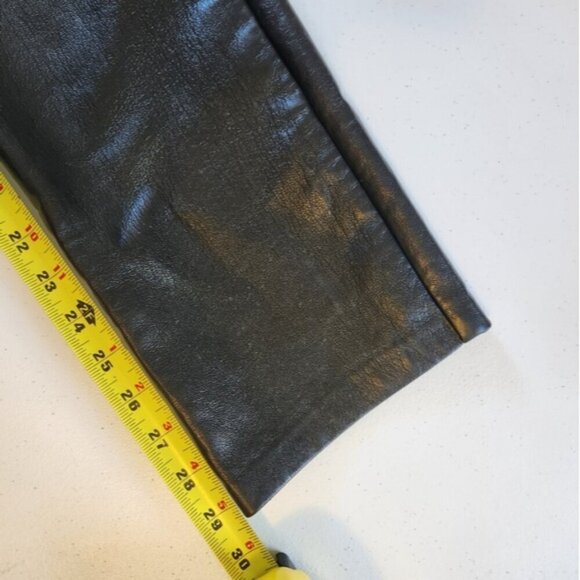 Aritzia Wilfred The Melina Pant Black Vegan Leather Straight Leg Pants High Rise - Picture 7 of 11